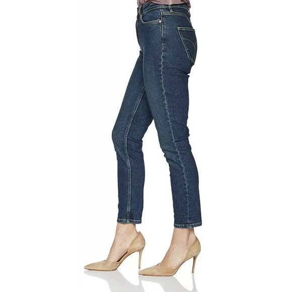 NEW Calvin Klein Jeans Womens Blue High-Rise Ankle Skinny Stretch Denim Jeans 6 - Picture 3 of 12